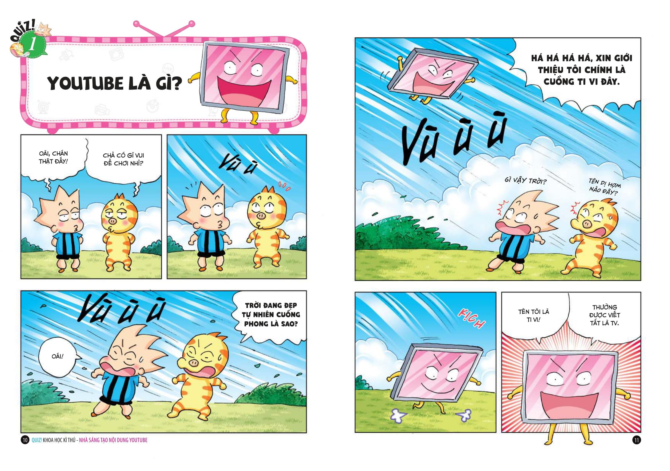 Sách - Quiz! Khoa Học Kì Thú - Nhà Sáng Tạo Nội Dung Youtube
