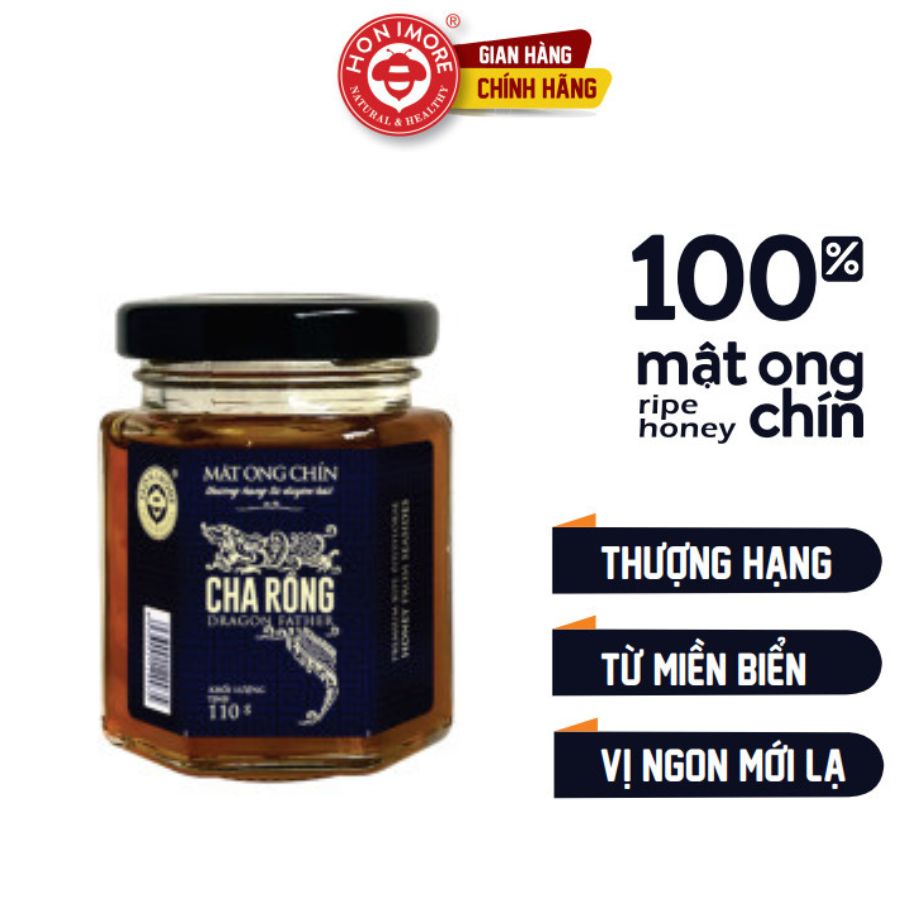 Mật ong rừng thượng hạng miền biển - 100% mật ong chín Cha Rồng Honimore 110g