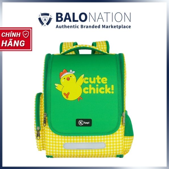 Balo Chống Gù Dành Cho Học Sinh Tiếu Học KAPI Cute Chicken - Hàng Chính Hãng