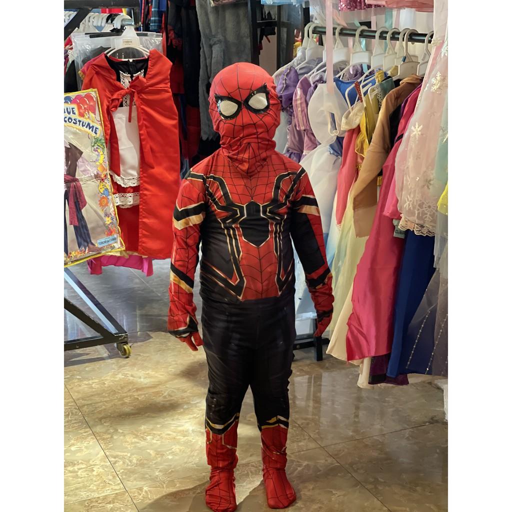 NGƯỜI LỚN - TRẺ EM Trang Phục Hóa Trang Người Nhện Người Máy Màu Đen Spiderman