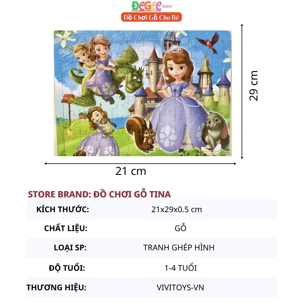 Tranh Ghép Hình - Đồ Chơi Gỗ Tranh Ghép Hình Cho Bé 56-80 Mảnh Mẫu Mới Sắc Nét An Toàn Rèn Luyện Tư Duy Cực Đẹp