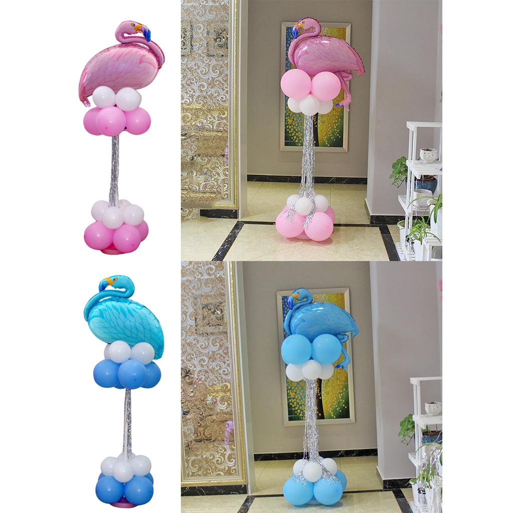 Tropical Flamingo Ballons Latex Balloon Column Set Birthday Party Decor Pink