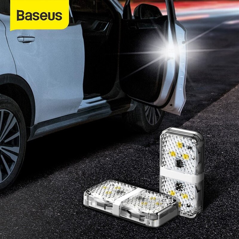 Đèn Cảnh Báo Mở Cửa Tự Động Dùng Cho Xe Ô Tô Door Open Warning Light(2pcs/pack) - Hàng Chính Hãng Baseus