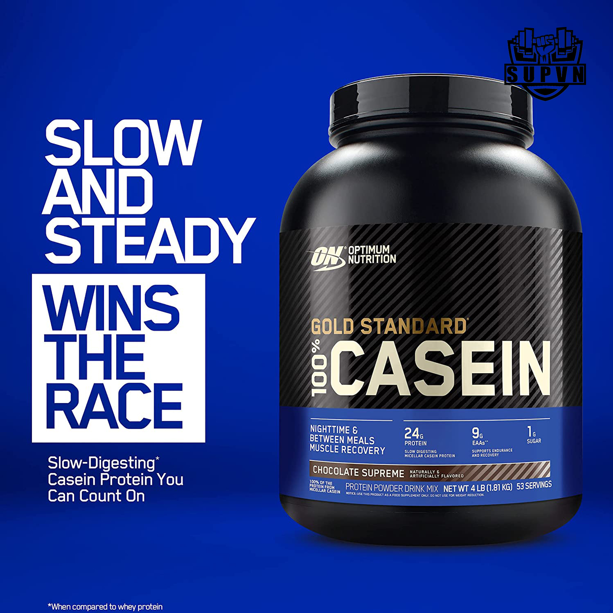 100% Casein ON Gold Standard (4lbs - 53 Serving) - Sữa Tăng Cơ, Nuôi Cơ Ban Đêm Chống Dị Hóa Cơ