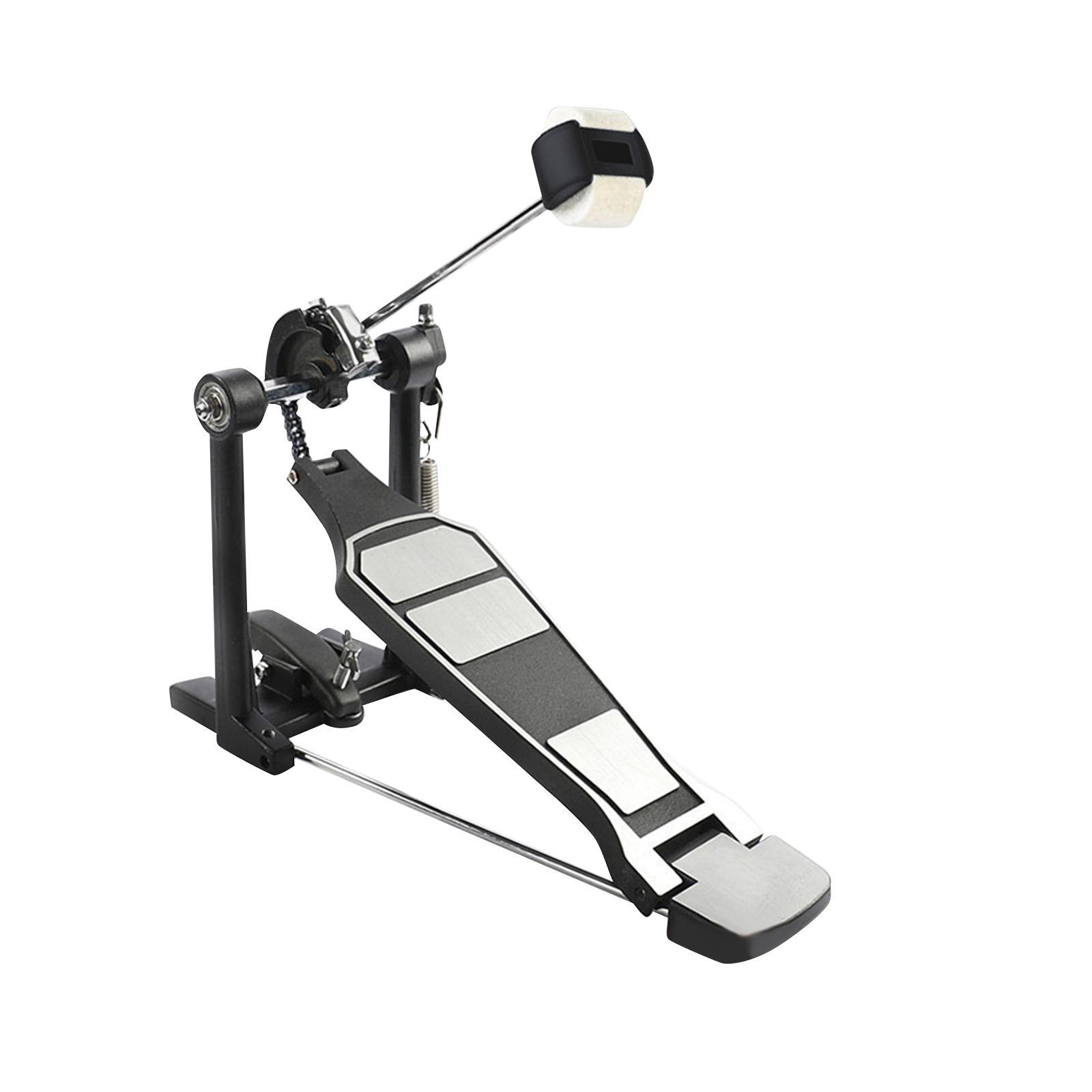 Bass Drum Pedal, Double Chain Drive Brass Pedal, Professional Durable