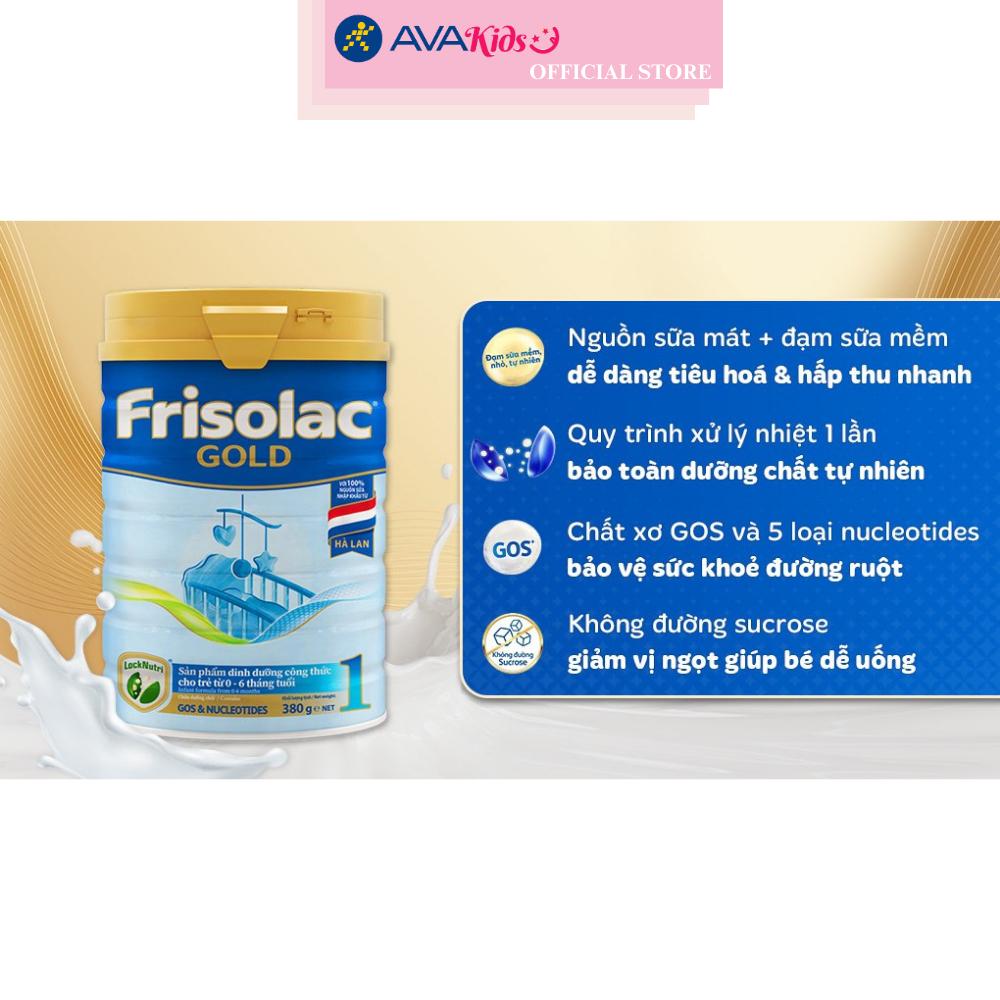 Sữa bột Friso Gold số 1 hương vani 380g (0 - 6 tháng) - Hàng chính hãng