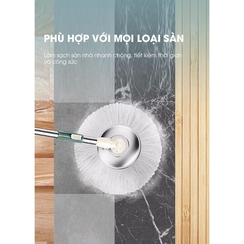 Bộ cây lau nhà thông minh xoay 360 độ SAMONO SCM012 All in One - Hàng chính hãng - Hàng chính hãng