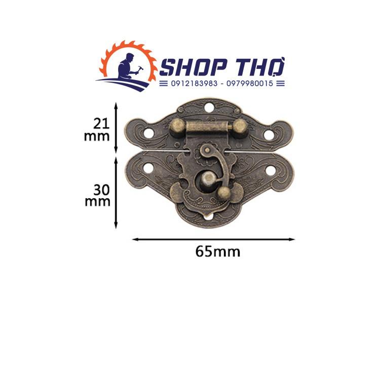 Bộ khóa hộp giả cổ A099 lắp hộp gỗ