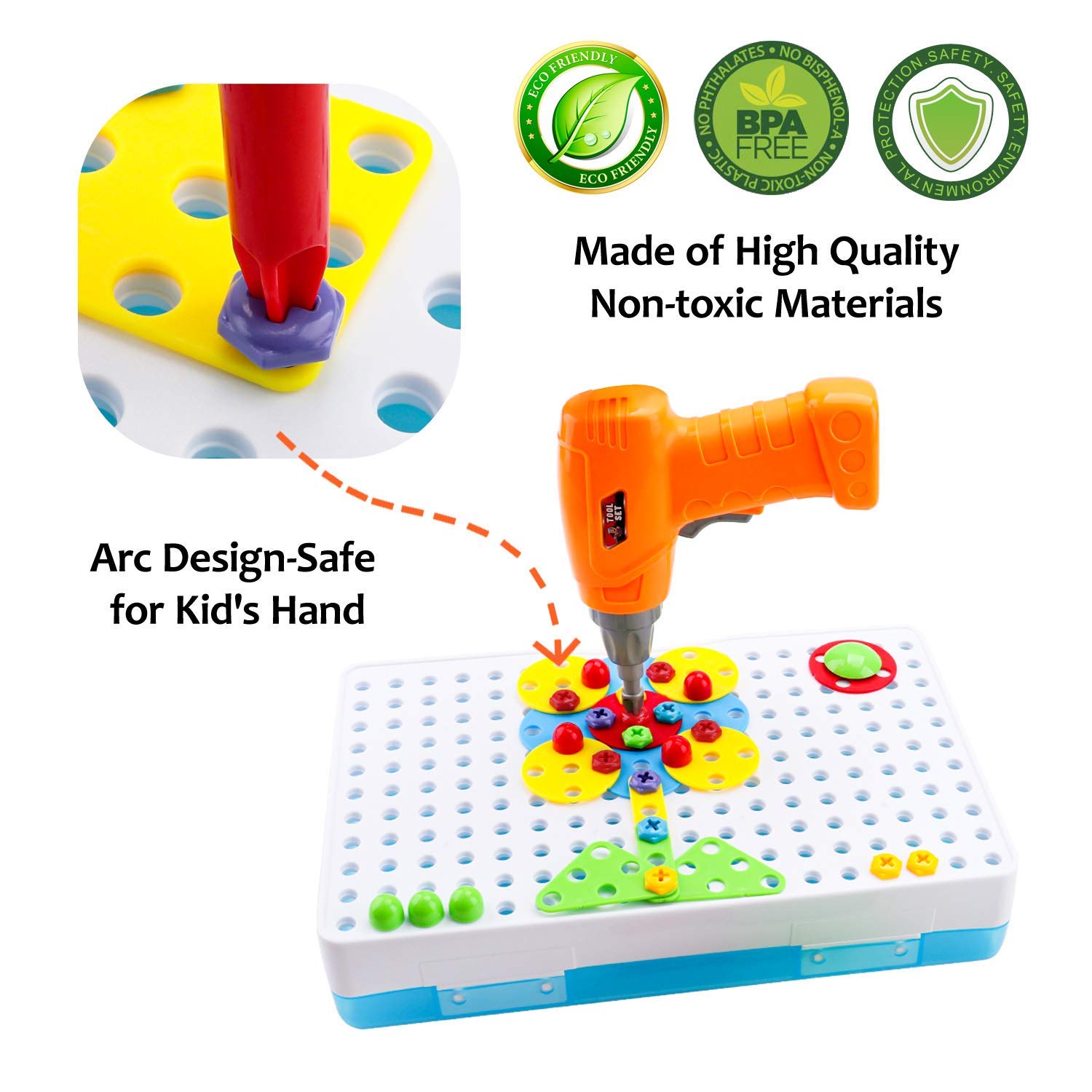 Đồ Chơi Máy Khoan Sáng Tạo Creative Mosaic 608-STEM