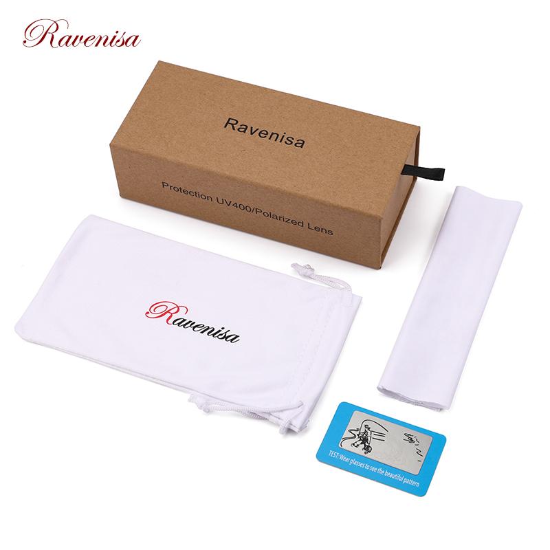 Ravenisa GỖ Kính Mát Kính Mát Phân Cực Nam Nữ Cổ Tròn Kính Chống Nắng Nữ Nguyệt San Lunette De Soleil Femme UV400