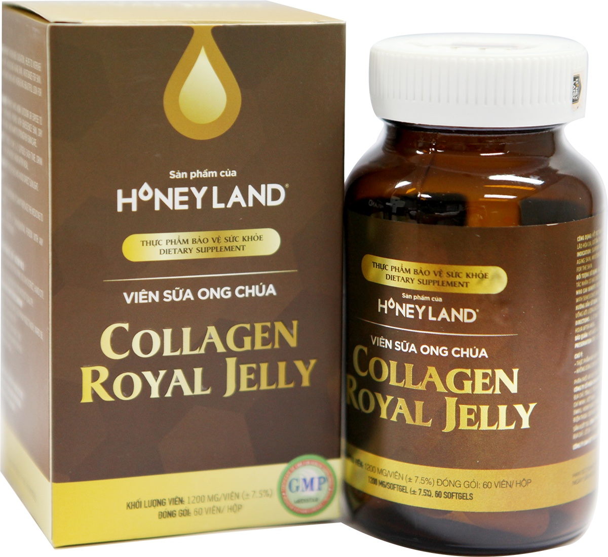 VIÊN SỮA ONG CHÚA COLLAGEN ROYAL JELLY HONEYLAND 60 VIÊN