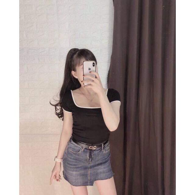 Áo thun borip viền đen MAVKV050620