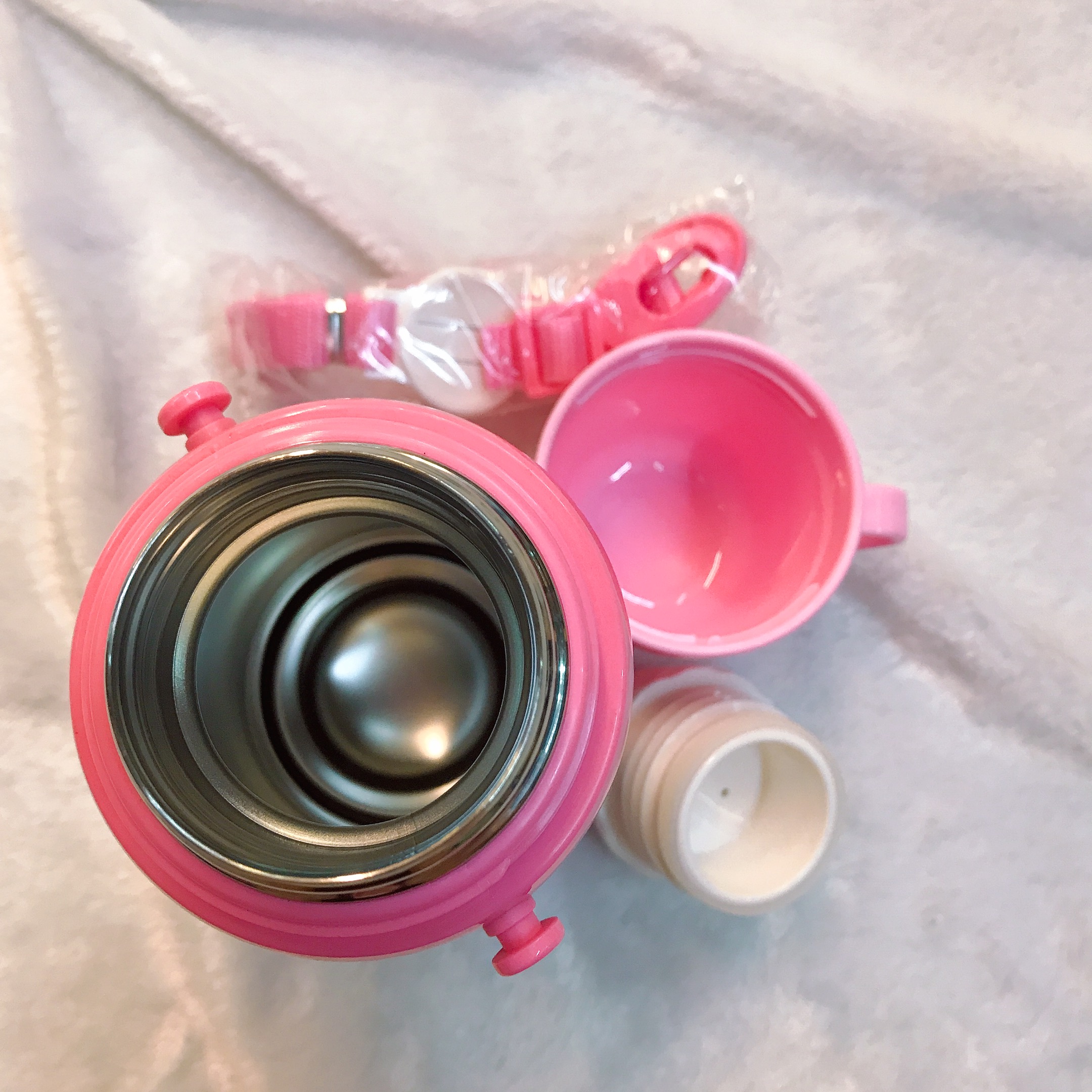 Bình nước giữ nhiệt hình công chúa Princess màu hồng cho trẻ em, các bé, học sinh -  - WD-3411PNC