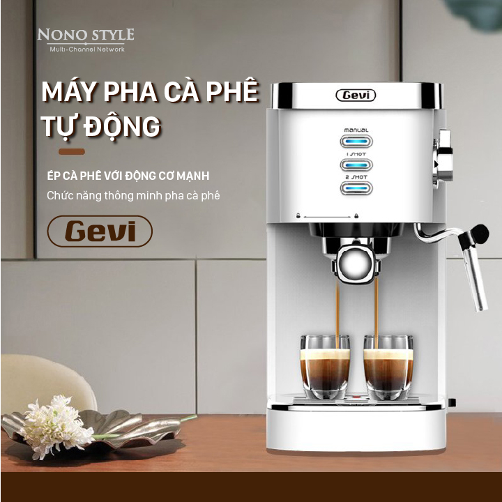 Máy Pha Cà Phê Espresso GEVI - Hàng Chính Hãng