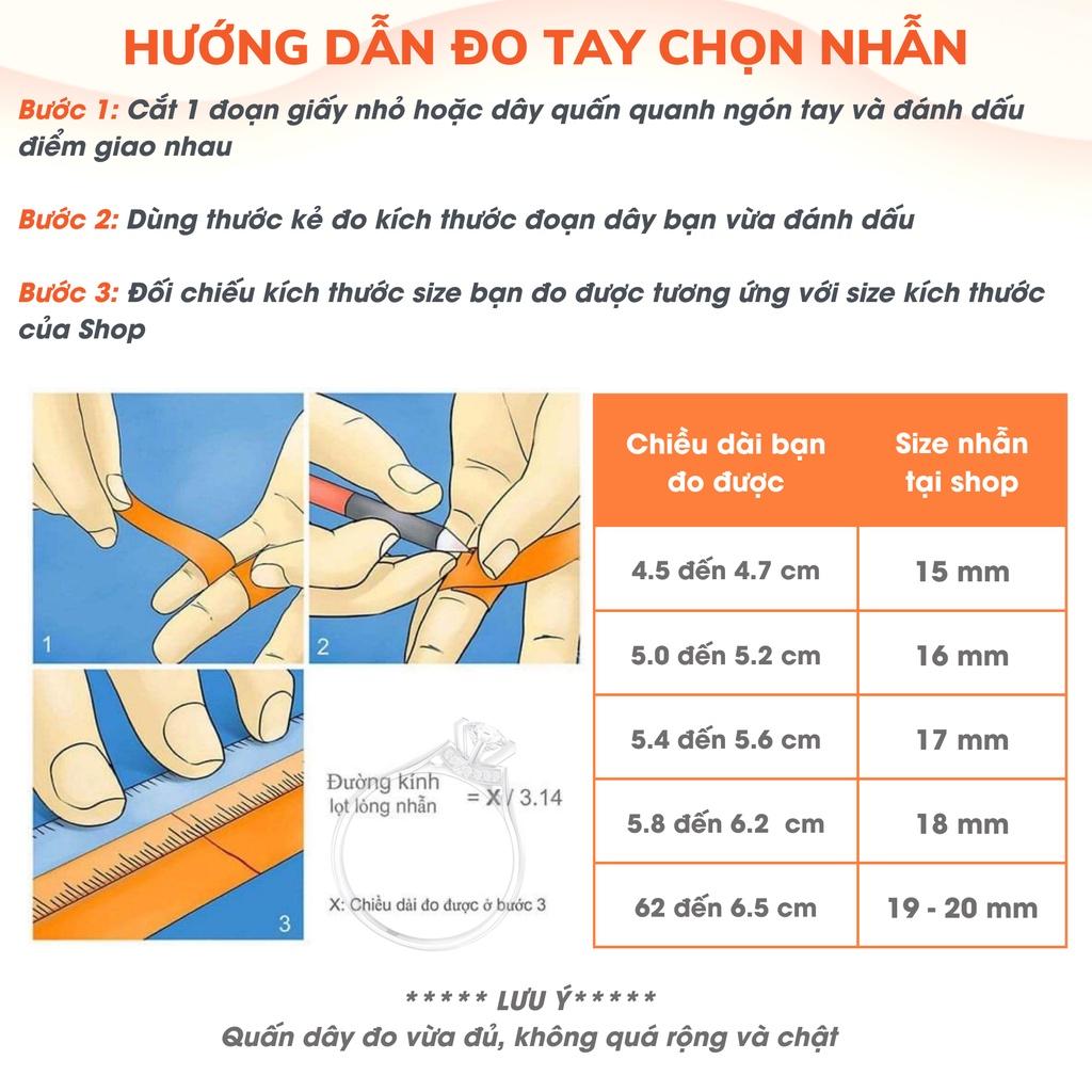 Nhẫn bạc nữ ATJ9037 nhẫn nữ 1 hàng đá ANTA Jewelry