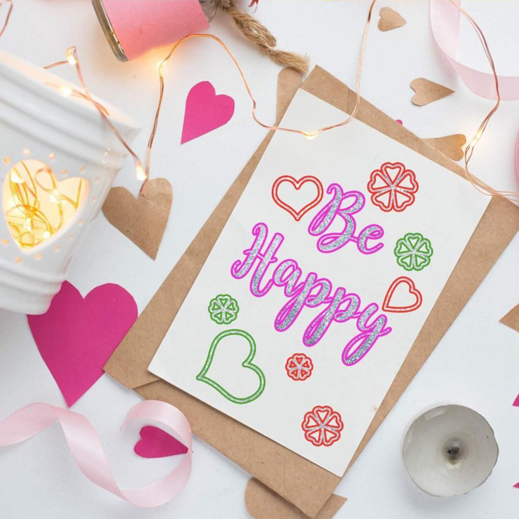 12Pcs Glitter Double Line Outline Pens Arts Drawing Graffiti Doodle Pens DIY