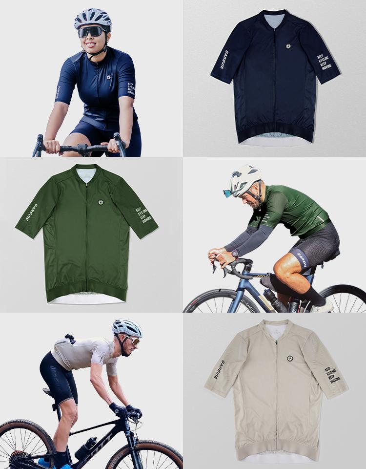 Darevie Cycling Jersey SPF 50 Đàn ông đi xe đạp Jersey 2023 Thời trang Bike Jersey Pro Team Shirt Chất lượng cao áo MTB Đường MTB Color: Red wine Size: Asia-S