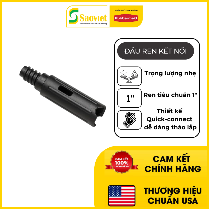 Đầu Cao Su Gắn Ống Nối Rubbermaid  - SKU: FGQ70100BK00 | SAOVIETCO