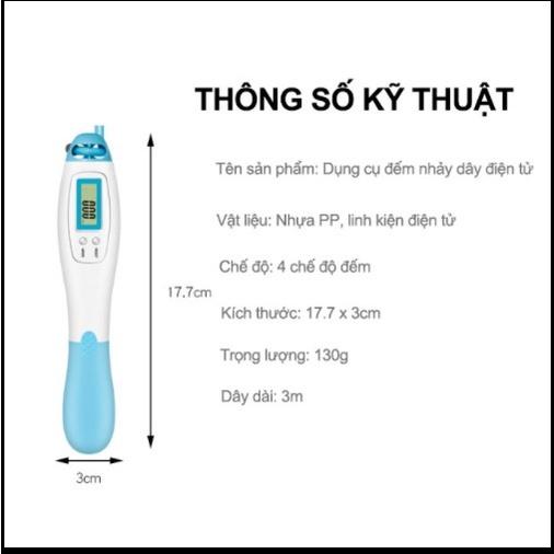 ️4 Chế Độ Đếm Số Tự Động, Km, Calo, Miles️ Dây nhảy đếm số tự động kiểu mới đếm số vòng chính xác tập thể dục tại nhà