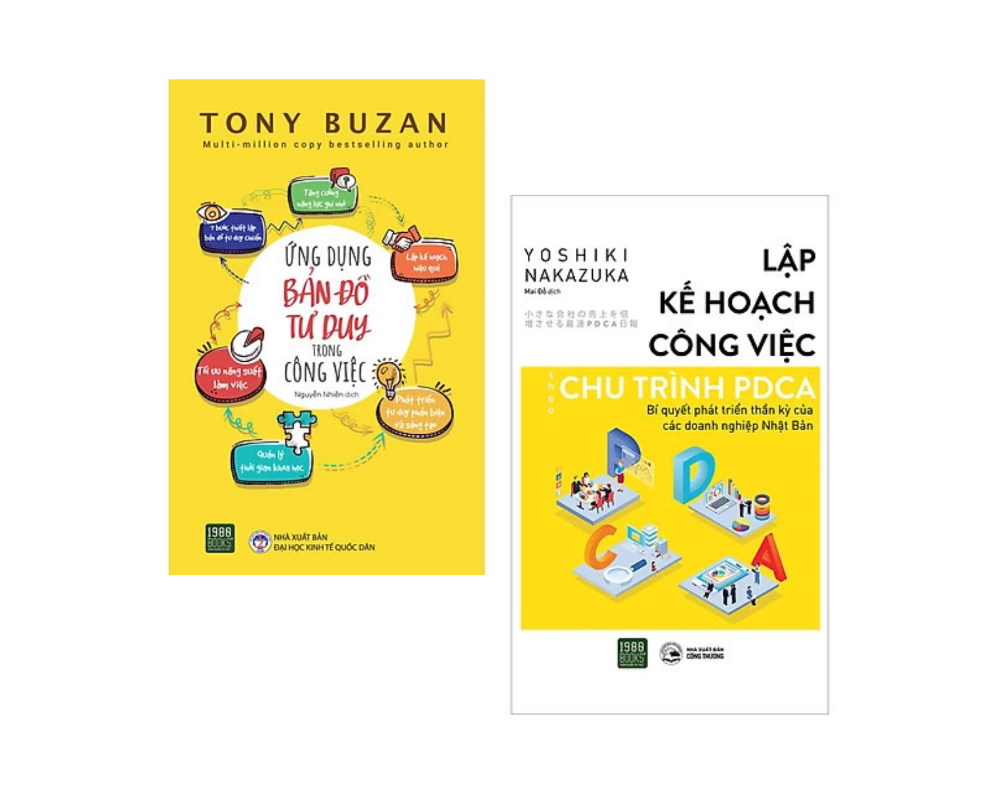 Combo 2Q: Ứng Dụng Bản Đồ Tư Duy Trong Công Việc + Lập Kế Hoạch Công Việc Theo Chu Trình PDCA - Bí Quyết Phát Triển Thần Kỳ Của Các Doanh Nghiệp Nhật Bản