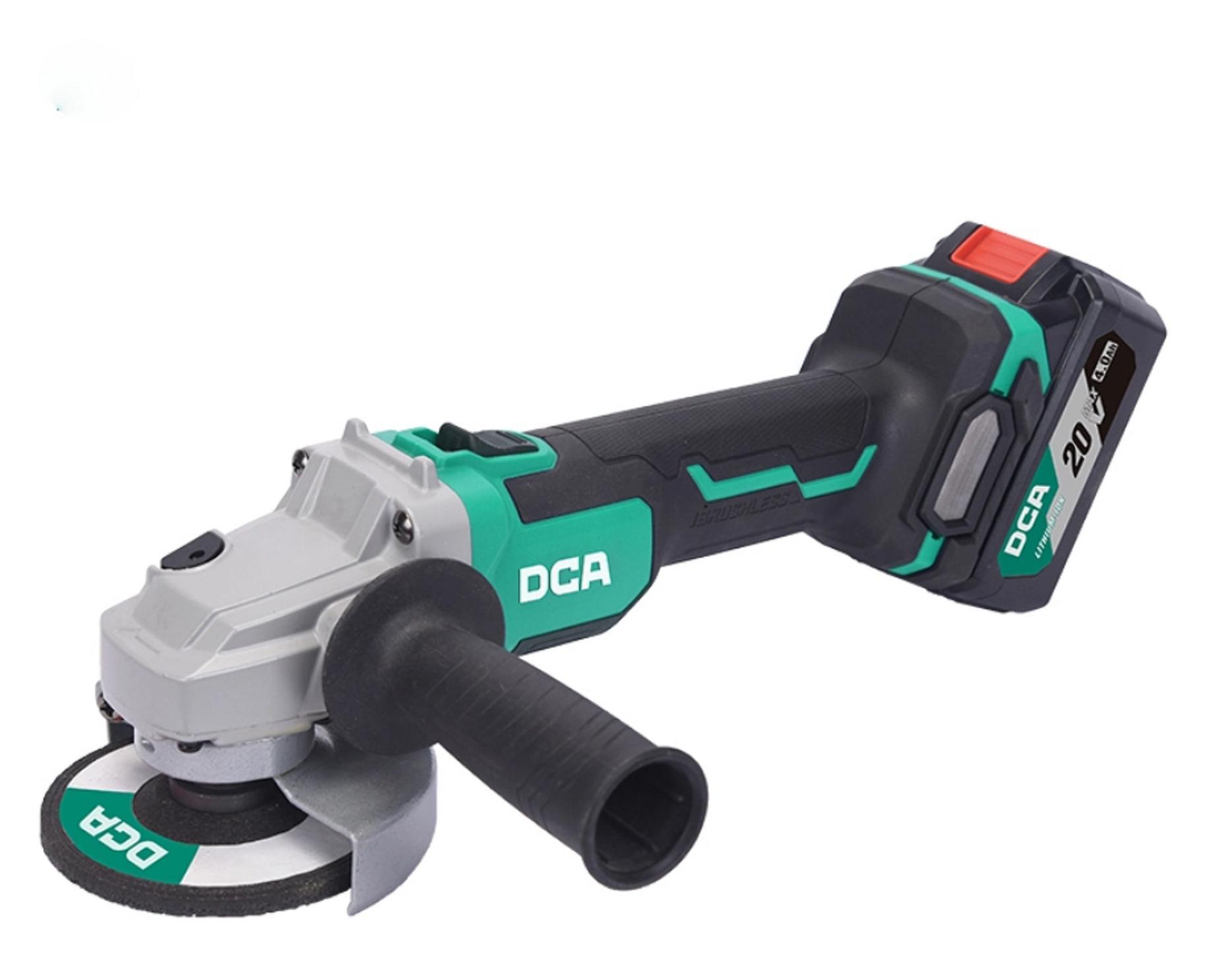 MÁY MÀI GÓC KHÔNG CHỔI THAN DÙNG PIN 20V/4.0AH DCA ADSM03-100DM - HÀNG CHÍNH HÃNG