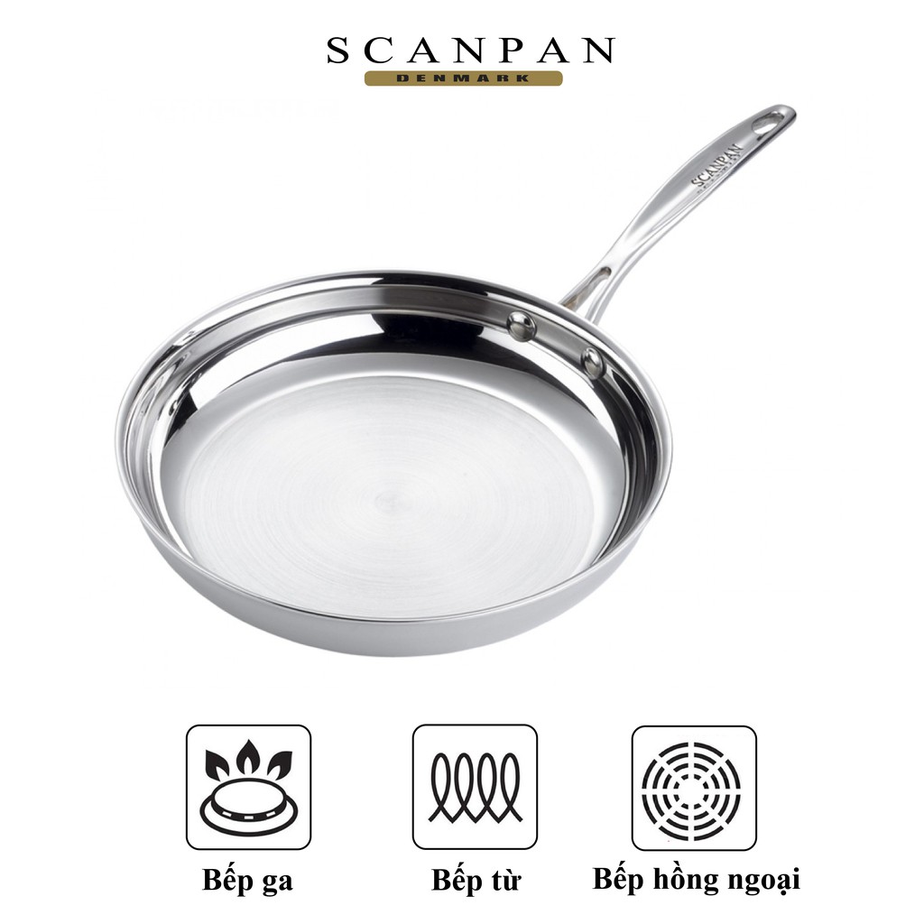 Chảo inox Scanpan Impact 26cm 71002600, hàng chính hãng