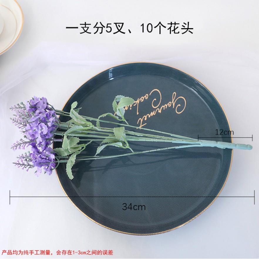 Nhánh hoa oải hương giả để bàn chụp ảnh decor phòng khách chụp ảnh cao cấp H11