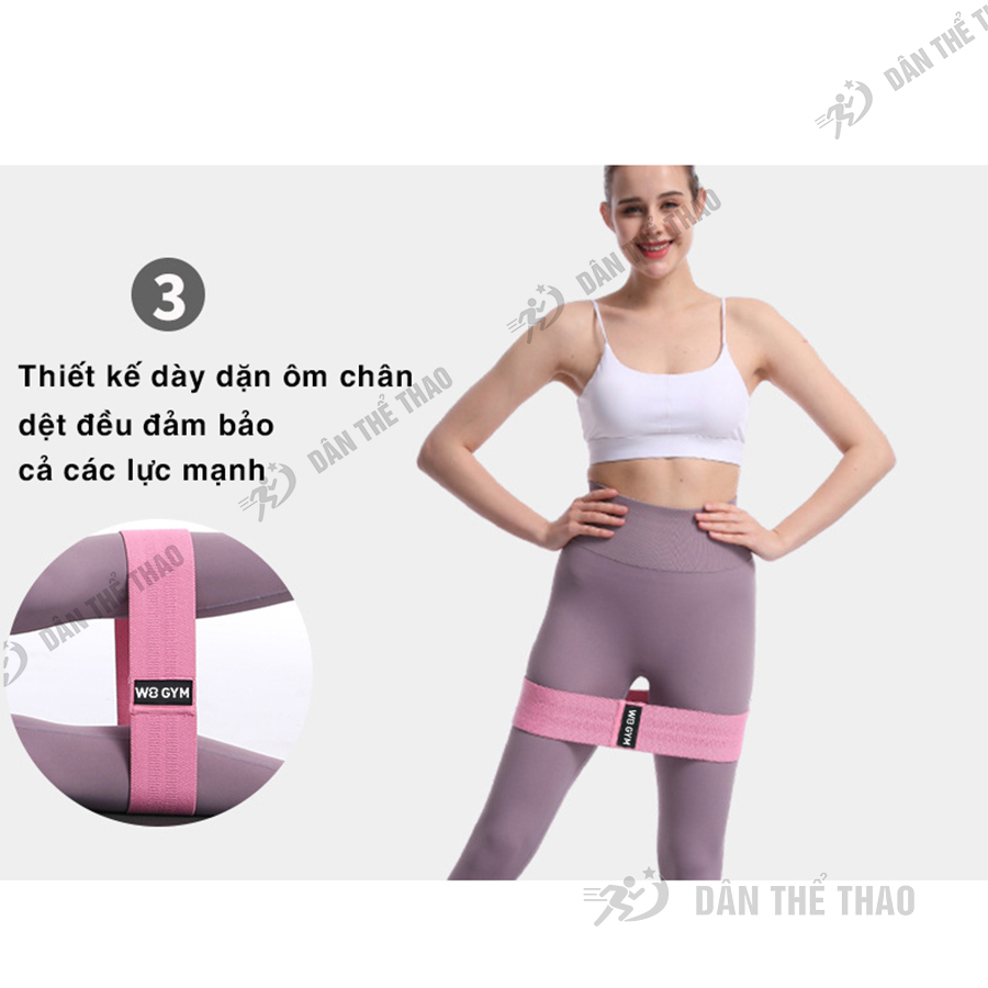 Dây kháng lực minibrand tập mông W8 GYM - Dây kháng lực tập gym đàn hồi bền bỉ kiến tạo body chuẩn