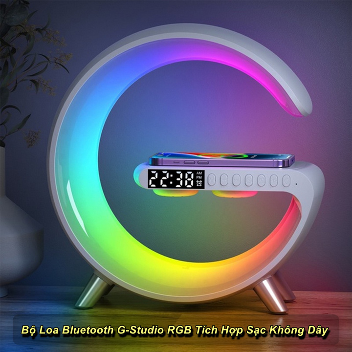 Bộ Loa Bluetooth G-Studio RGB Tích Hợp Sạc Không Dây - Home and Garden