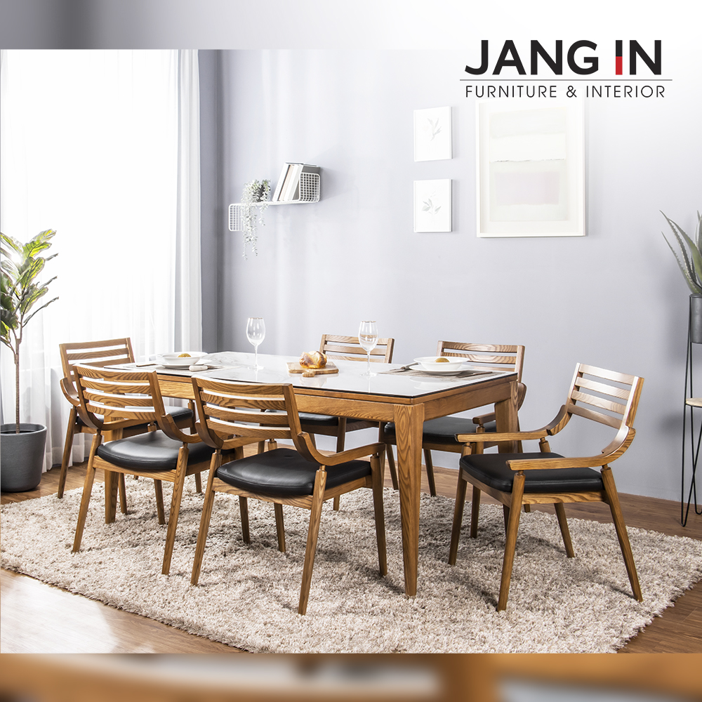 Bộ Bàn Ăn Spencer Ceramic 6 Chỗ Jang In