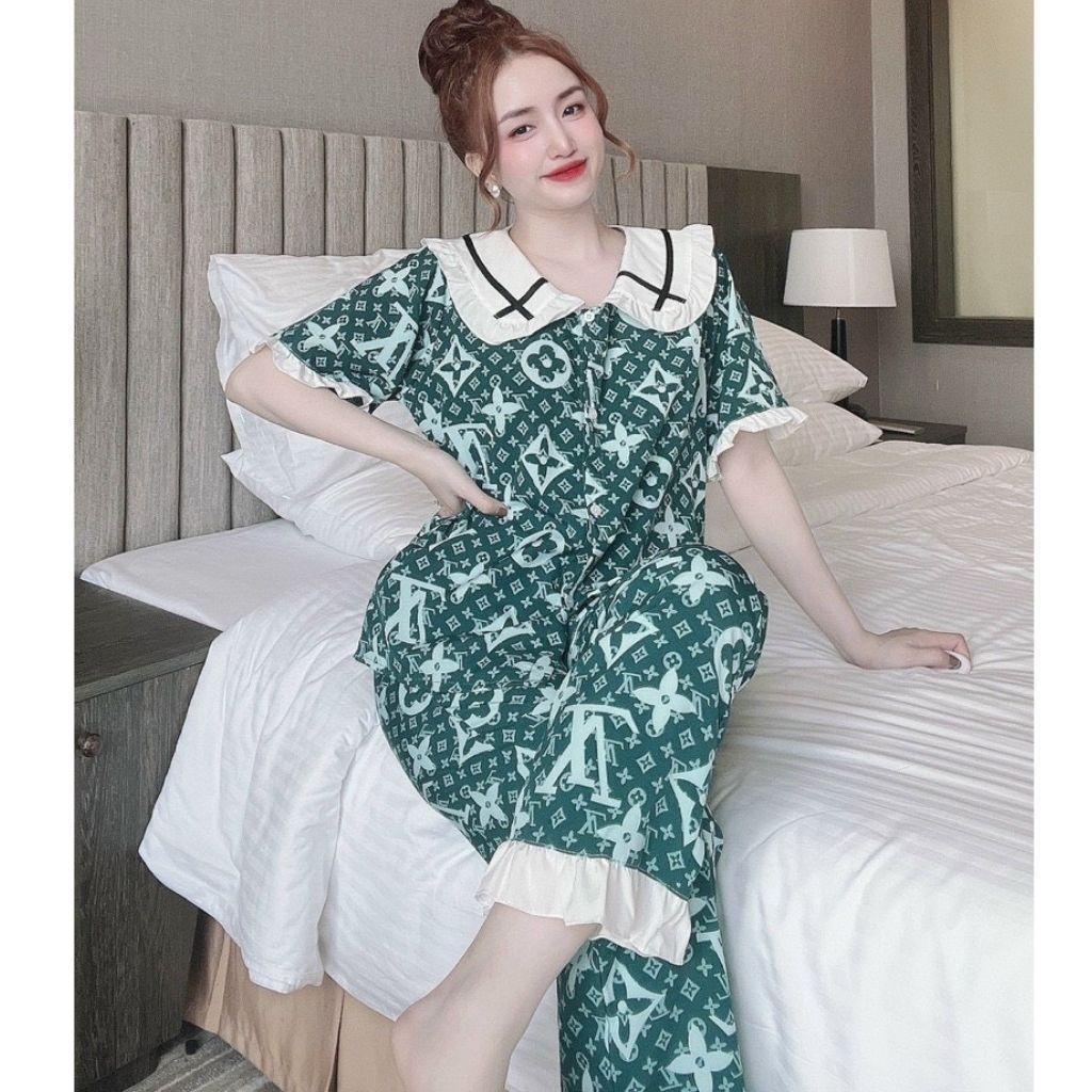 Đồ Ngủ Nữ Lụa, Đồ Ngủ Pijama Dễ Thương Vải Lụa Cao Cấp &lt; 60kg