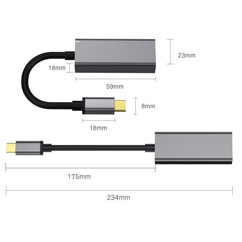 Cáp chuyển Type-C 3.1 ra cổng LAN RJ45 kết nối internet