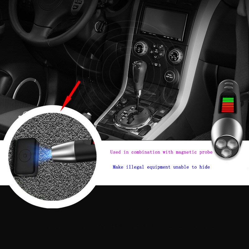 ROGTZ - RF Detector S16 Thiết bị dò Camera ẩn mini Máy nghe trộm Tín hiệu Wifi Tín hiệu GPS Tín hiệu điện thoại Phạm vi dò rộng Dải tần 100-8000MHz Độ nhạy cao Pin Lithium 3.7V 300mAh Độ bền cao Oto Văn phòng Khách sạn Nhà nghỉ Nhà ở - Hàng Chính Hãng