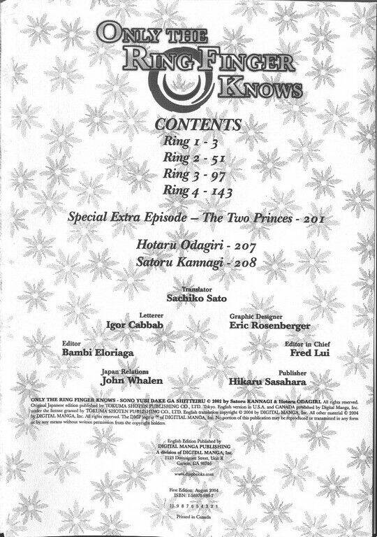 only the ring fingers know chapter 1 1