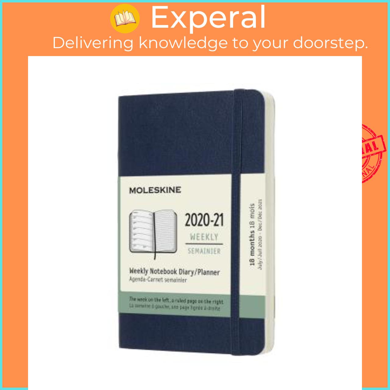 Sách - Moleskine 2021 18-Month Weekly Pocket Softcover Diary: Sapphire Blue by Moleskine