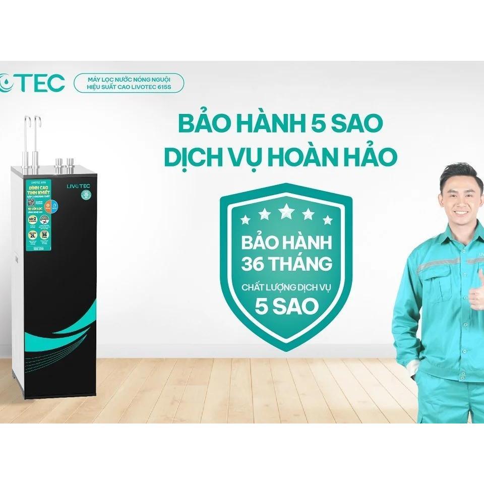 [TẶNG BỘ LÕI] Máy lọc nước nóng nguội Livotec 615S, 10 lõi lọc vượt trội, Lọc sach tinh khiết - Hàng Chính Hãng