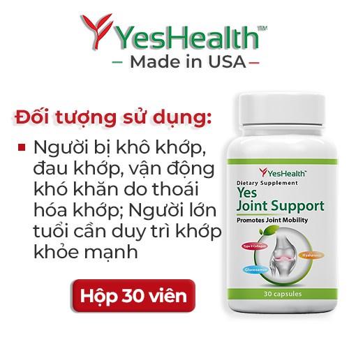Viên uống bổ khớp Yeshealth Yes Joint Support hỗ trợ cải thiện và phục hồi chức năng sụn giảm đau nhức xương khớp