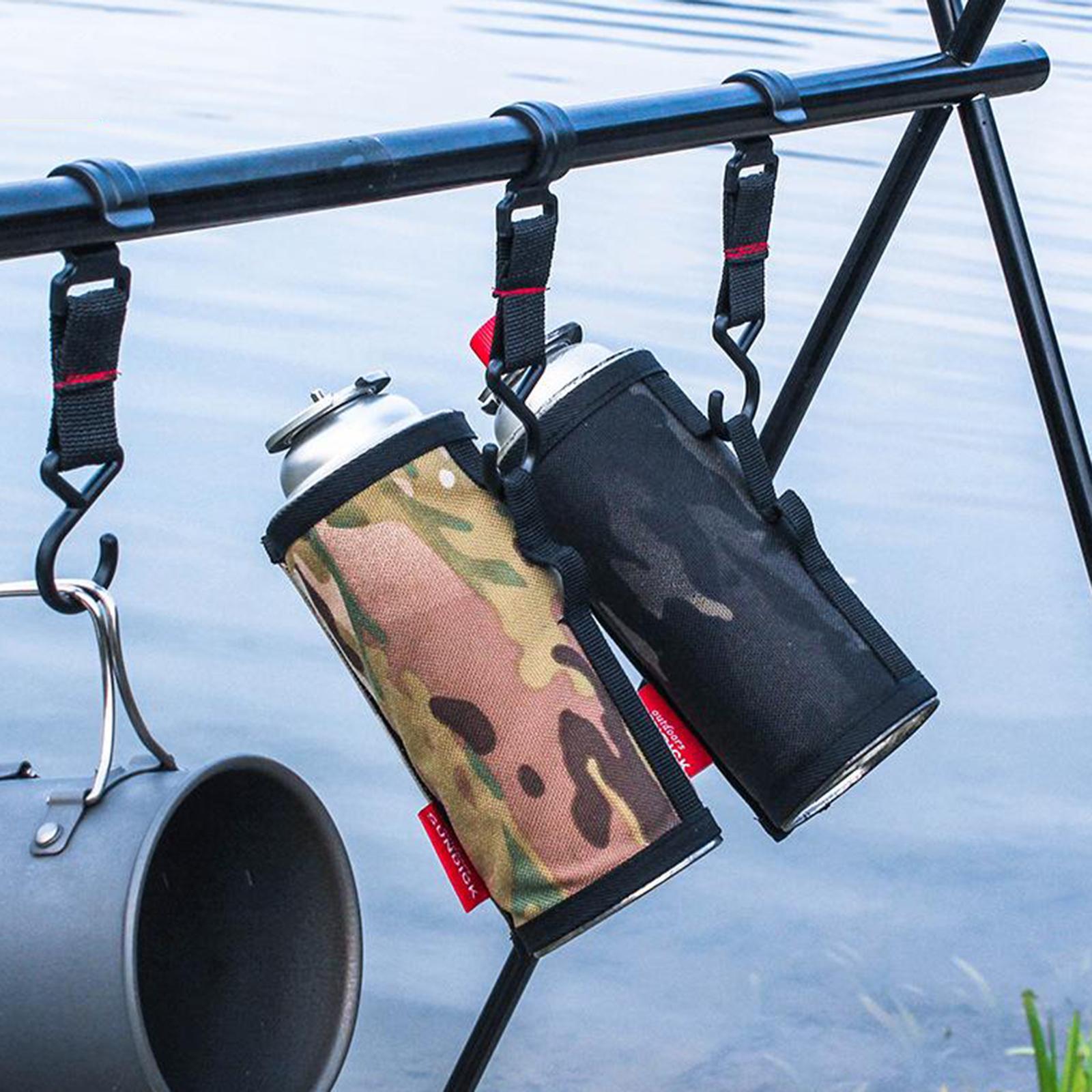 Long Gas Canister Cover Protector Camping Fuel Tank Protective Storage Bag Light