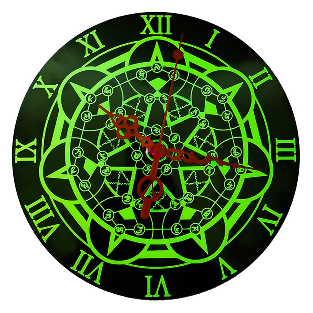 Luminous Wall Clock - 12'' Non-Ticking Silent Clock with Night Light - Large Decorative Wall Clock for Kitchen Office Bedroom