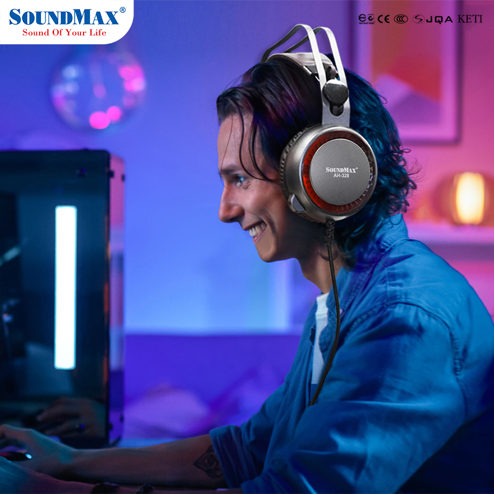 Tai Nghe Chụp Tai SoundMax AH-328 | Tai Nghe Chơi Game SoundMax AH328 | Gaming Headset - Hàng Chính Hãng