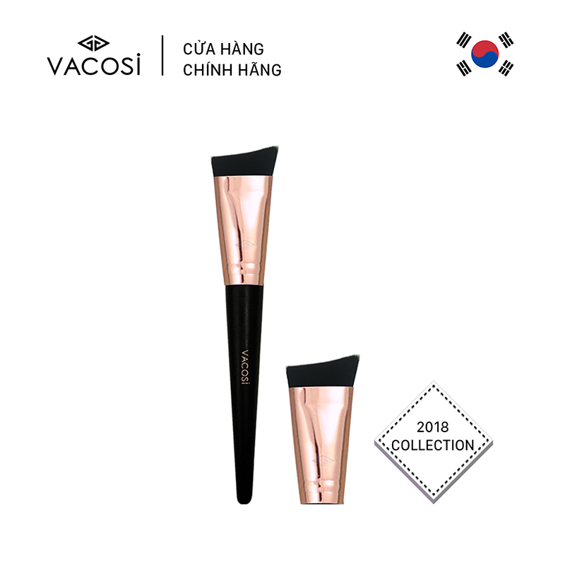 Cọ Tạo Khối Đầu Cong VACOSI - M28 VACOSI CURVED SCULPTING Tán Khối Cằm, Xương Quai Xanh