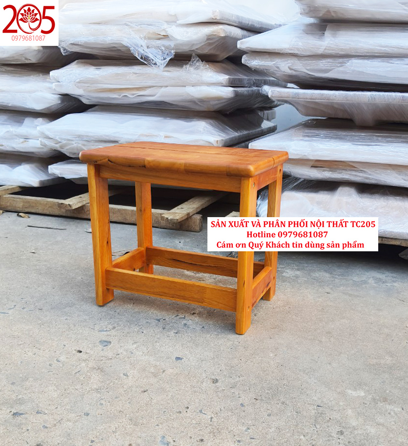 Ghế vạn năng, ghế đôn, ghế nhỏ gỗ - 205 TC small wooden chair