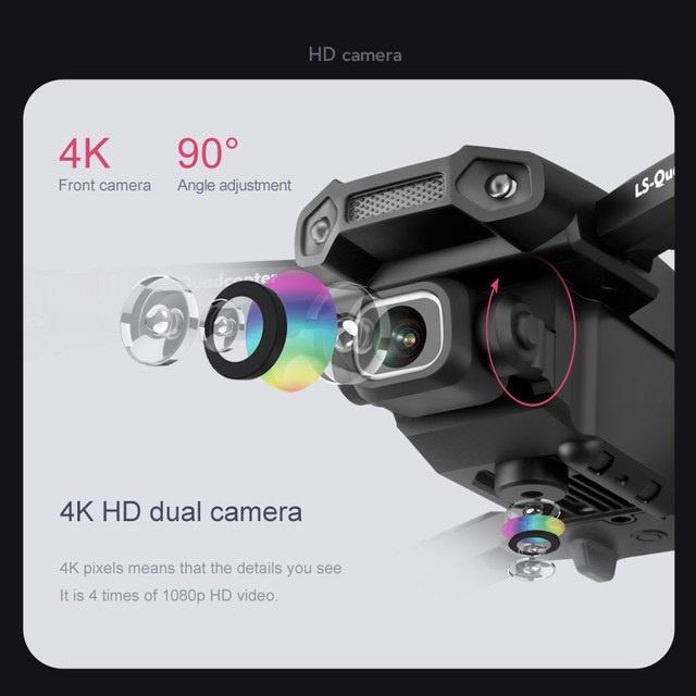 TẶNG TÚI ĐỰNGFlycam mini XT6 4K hai camera kép ổn định hơn,bay 20 phút, chế độ nhào lộn 360° gimbal chống rung F87/E88
