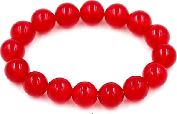 Chuỗi tay thạch anh đỏ - 12 ly 16 hạt - hợp với mệnh Thổ và mệnh Hỏa