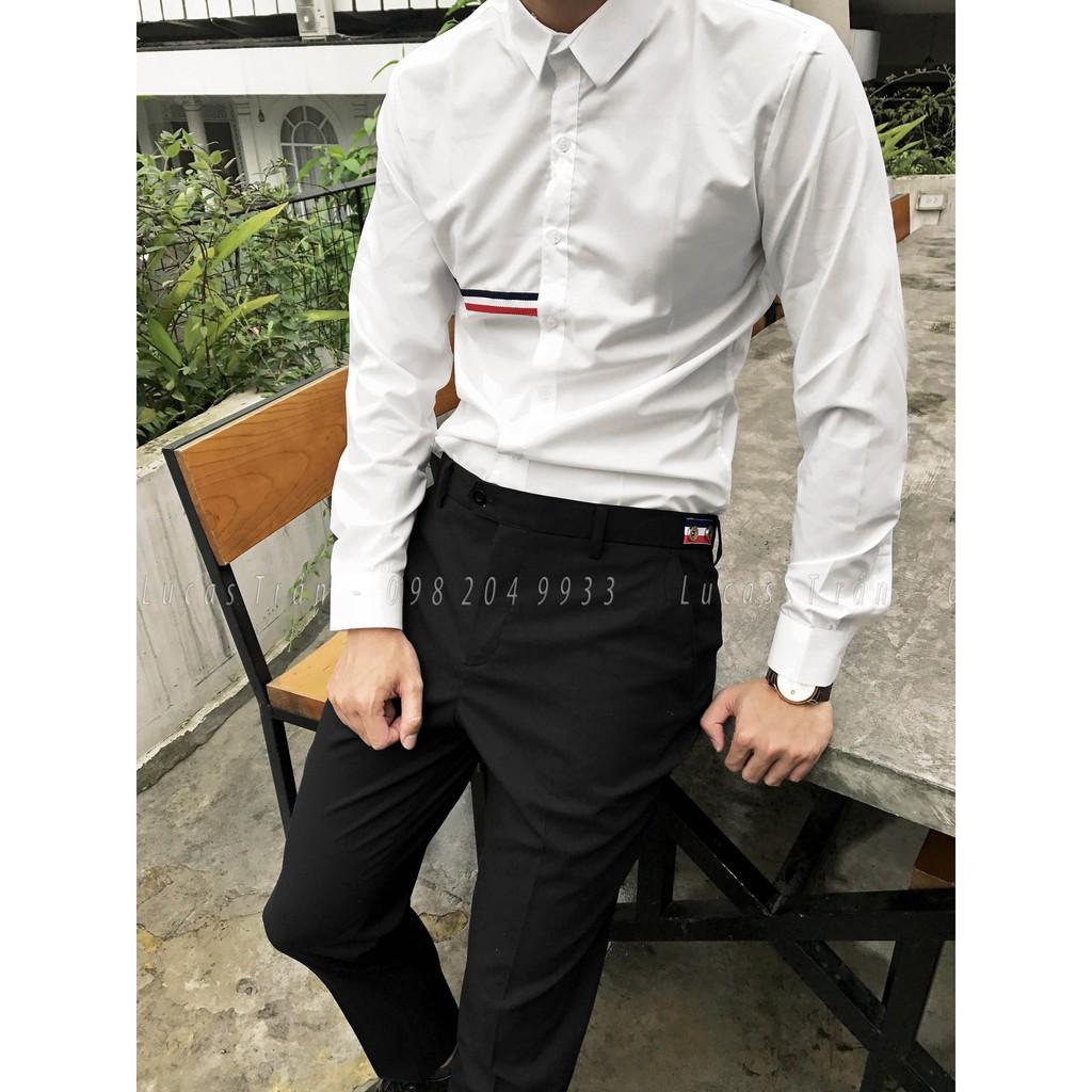 QUẦN ÂU QUỐC DÂN 3 SỌC, DÁNG SLIM FIT