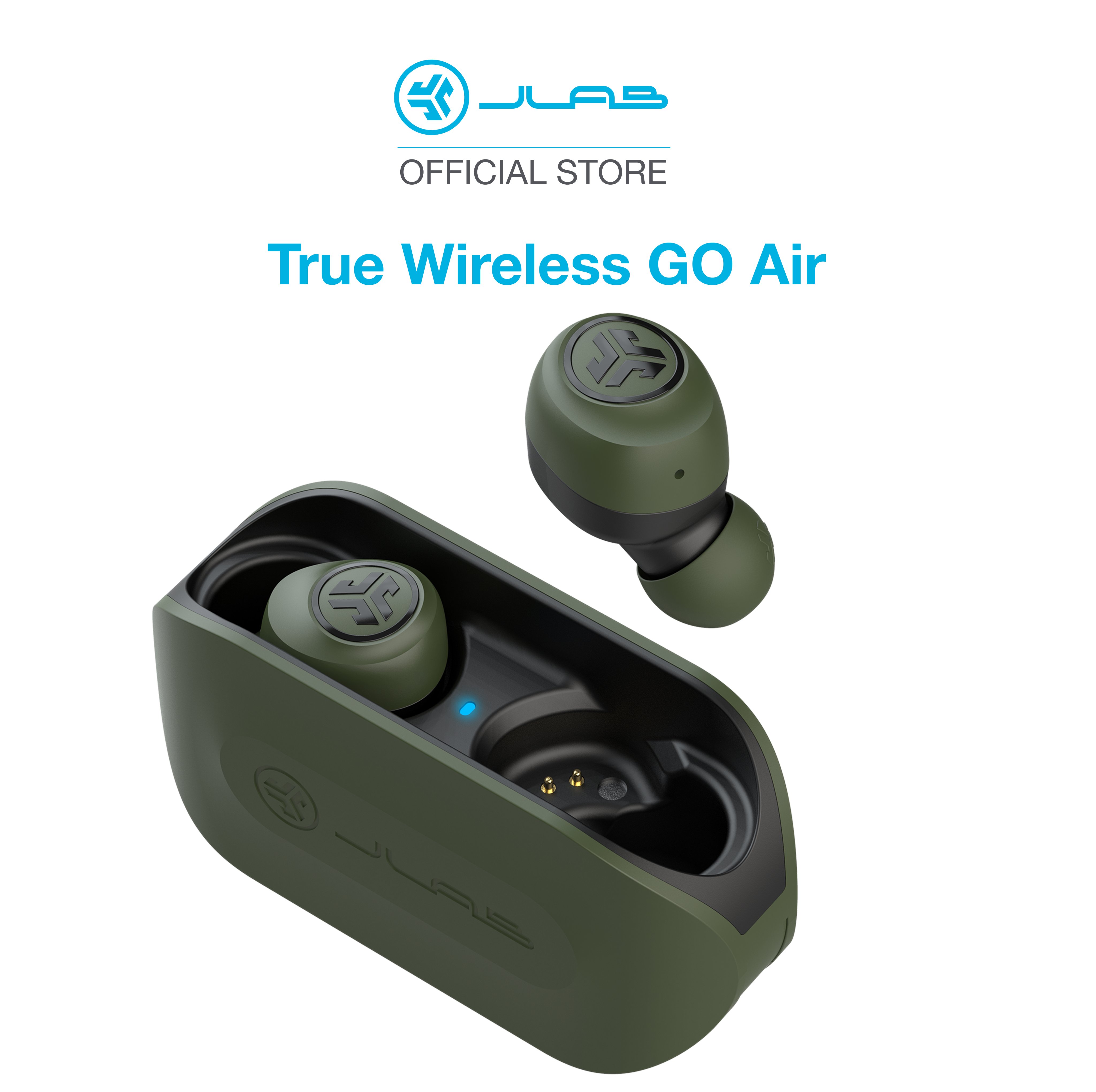 Tai nghe Bluetooth True Wireless JLab GO Air màu xanh rêu - Hàng chính hãng