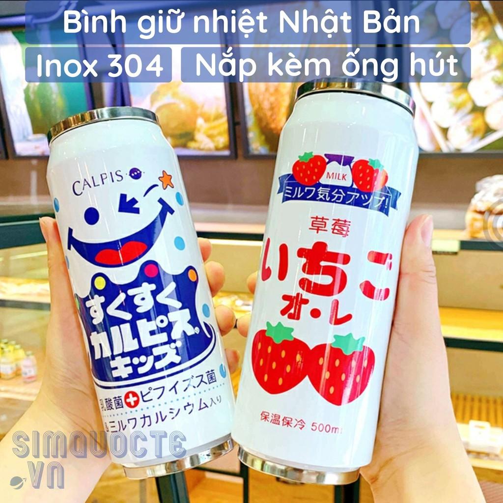 Bình Giữ Nhiệt 500ml Hình Lon Nước Nhật Bản