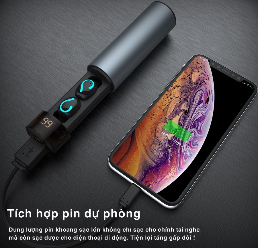 Tai nghe Bluetooth 5.0 Digital T1