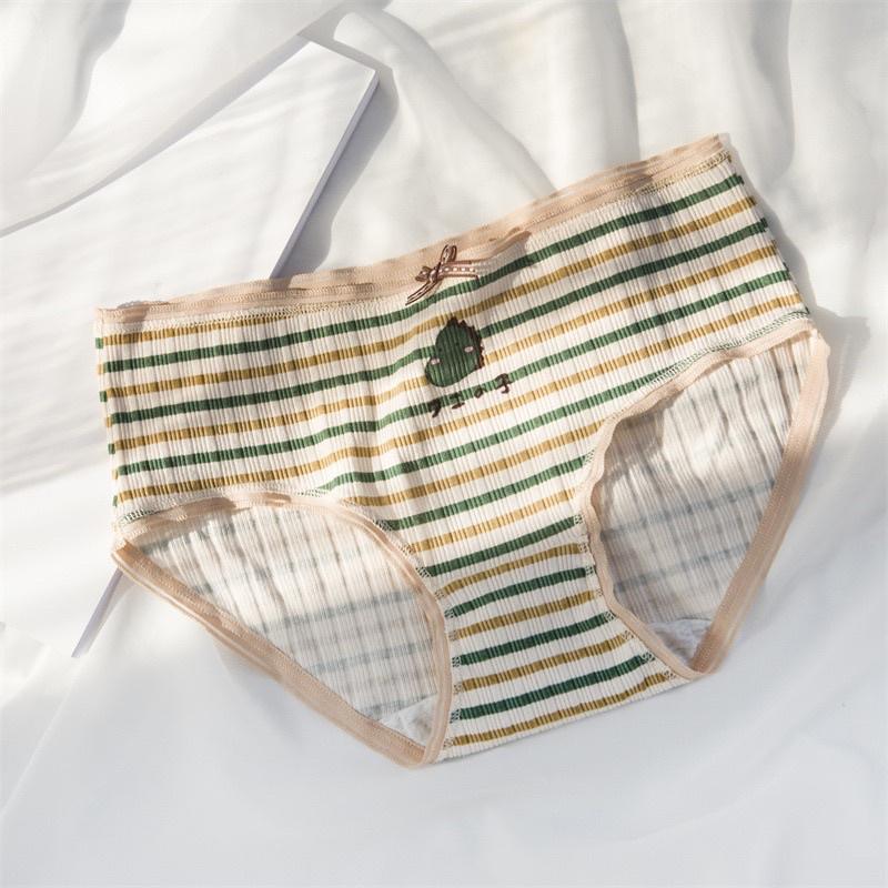 Quần Lót Nữ Cotton Siêu Thoáng Nâng Mông Dâu Khủng Long Xanh QL07