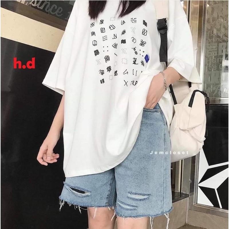 Sét bộ biểu tượng + quần đùi bò HD